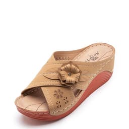 image-Women's Wedge Sandals - Microfiber Summer Beach Size 41