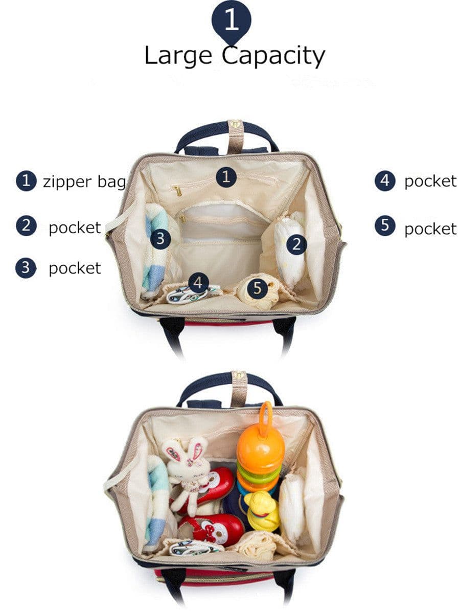 image-Mummy bag multi-function large capacity maternal and child package pregnant women bag mother backpack
