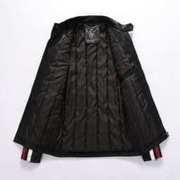 image-Men's PU Leather Motorcycle Jacket - Black 3XL