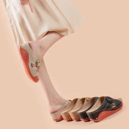 image-Women's Wedge Sandals - Microfiber Summer Beach Size 41
