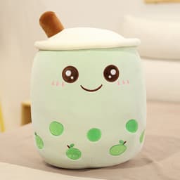 image-Cute milk tea cup pillow milk tea cup plush toy doll long strip pillow cushion milk tea pillow one drop shipping