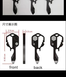 image-Stainless Steel Multi-Tool Keychain Screwdriver