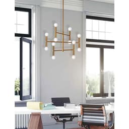 image-12LT Chandelier, Vintage Bronze Finish