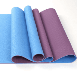 image-2-Tone TPE Yoga Mat 24" x 68" x 4mm Non-Slip