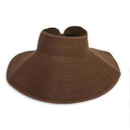 image-Bamboo Fiber Summer Straw Hat - Army Green Wide Brim Sunshade Cap