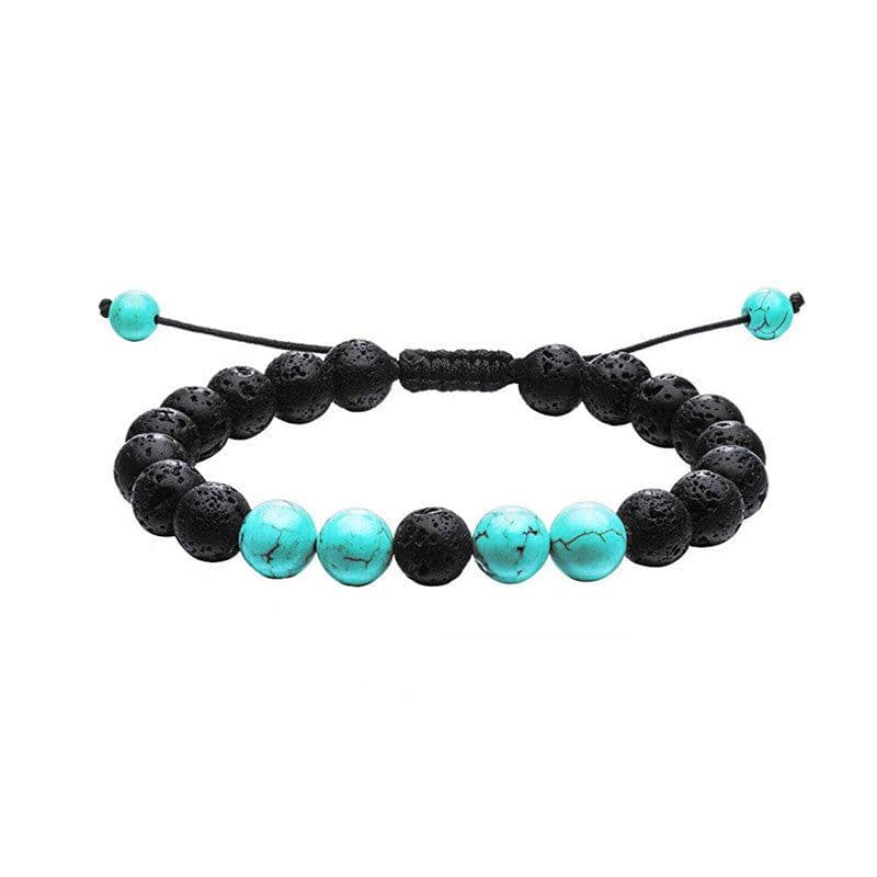 image-Tiger Eye Couple Bracelets Matte Black Agate Beads Bracelet
