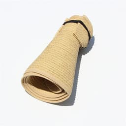 image-Bamboo Fiber Summer Straw Hat - Army Green Wide Brim Sunshade Cap