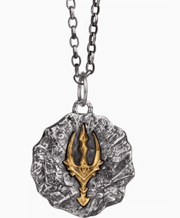 image-Poseidon's Wrath Silver Trident Pendant - Retro Jewelry