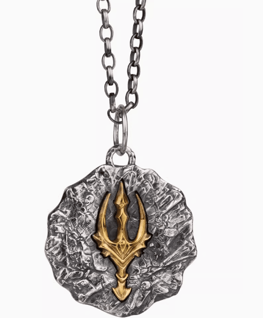 image-Poseidon's Wrath Silver Trident Pendant - Retro Jewelry