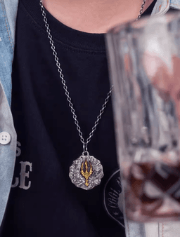 image-Poseidon's Wrath Silver Trident Pendant - Retro Jewelry