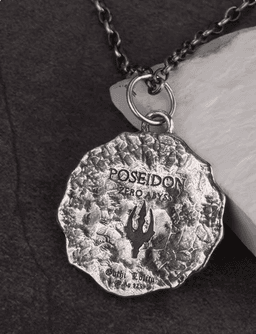 image-Poseidon's Wrath Silver Trident Pendant - Retro Jewelry