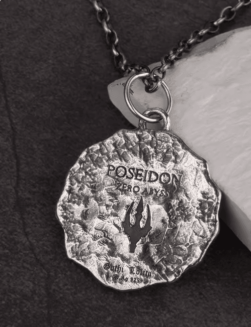 image-Poseidon's Wrath Silver Trident Pendant - Retro Jewelry