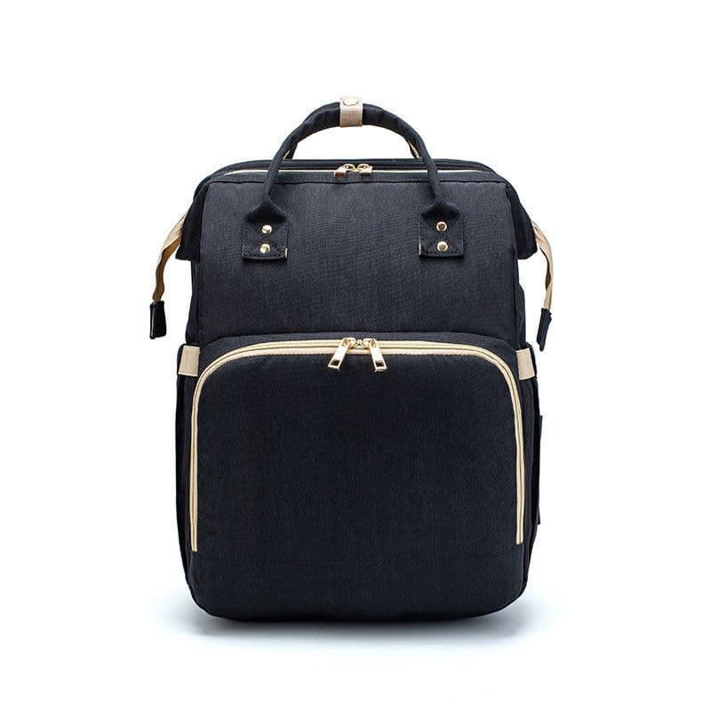 image-Mummy Bag - Large Capacity, Portable, Multi-Function, Oxford, Green/Black/Gray