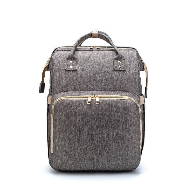 image-Mummy Bag - Large Capacity, Portable, Multi-Function, Oxford, Green/Black/Gray