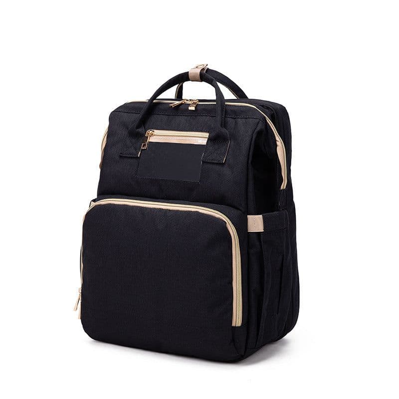 image-Mummy Bag - Large Capacity, Portable, Multi-Function, Oxford, Green/Black/Gray