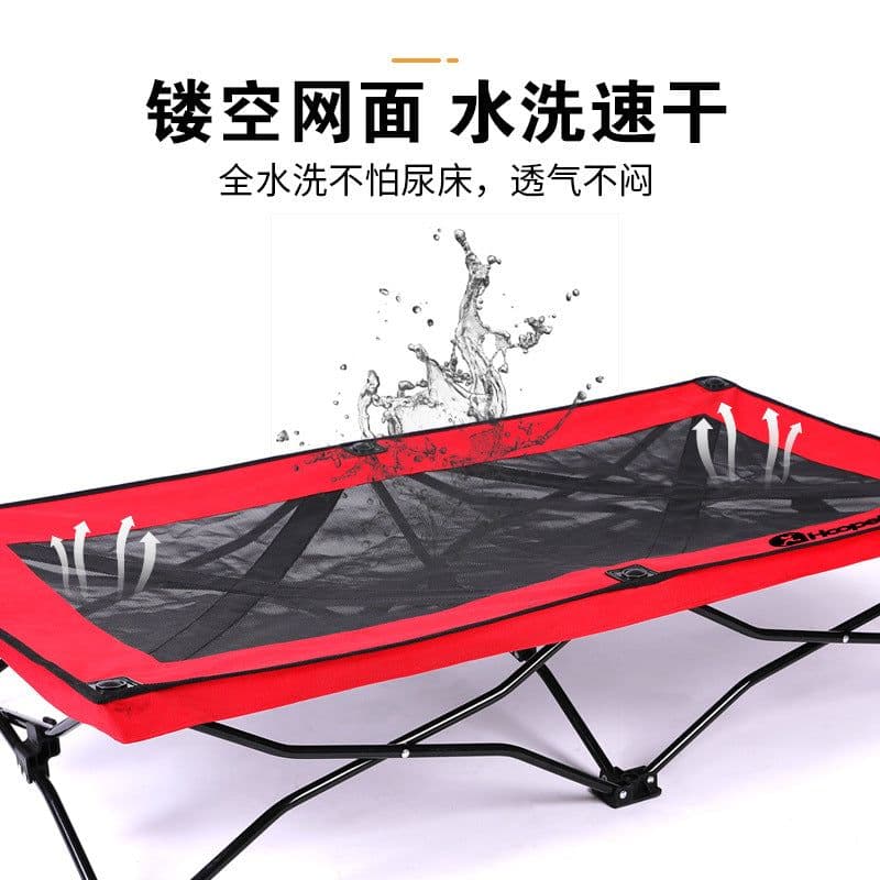 image-Pet folding bed for small, medium and large dogs, suitable for all seasons, pet corgi, Samoyed dog, breathable and comfortable bed