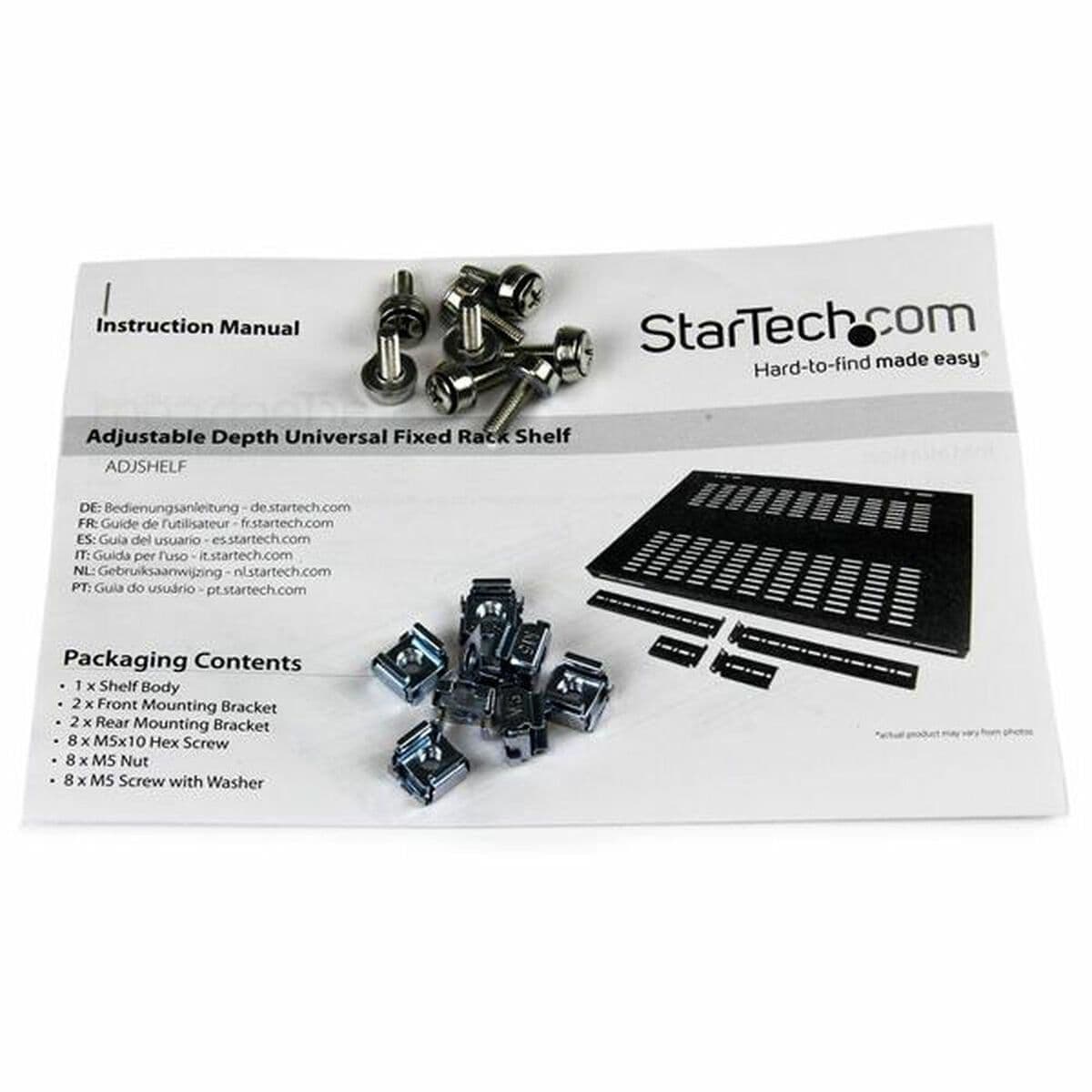image-Fixed Tray for Rack Cabinet Startech ADJSHELF