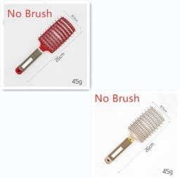 image-Bristle Hair Brush - Detangler Massage Comb