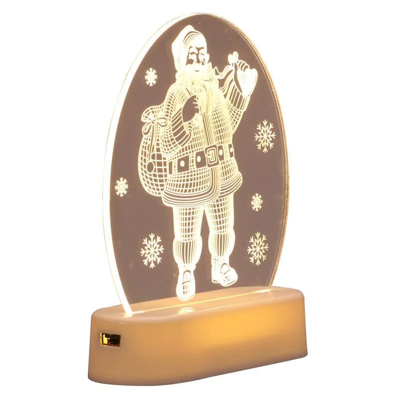 image-3D night light room decoration Christmas decorations ornaments ins Christmas gifts LED Christmas lights string