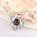 image-I Love You Projection Necklace - Titanium Steel Rose Gold