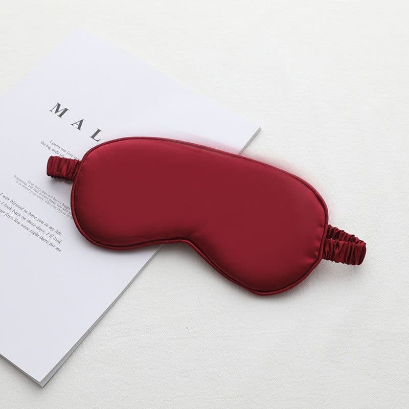 image-New double-sided imitation silk sleep eye mask shading elastic strap travel eye mask summer breathable beauty eye mask