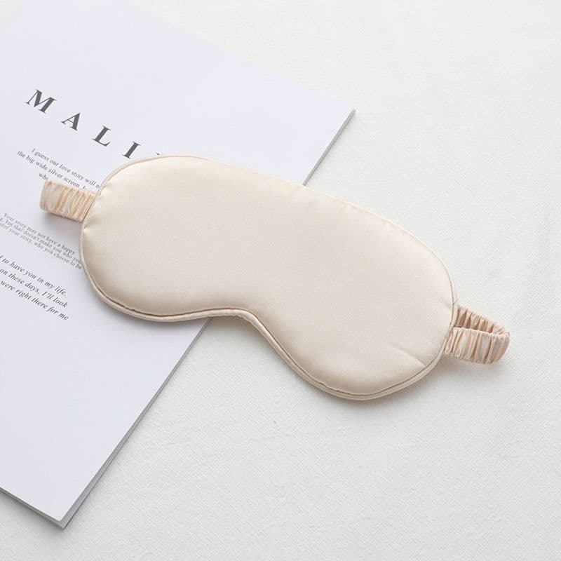 image-New double-sided imitation silk sleep eye mask shading elastic strap travel eye mask summer breathable beauty eye mask