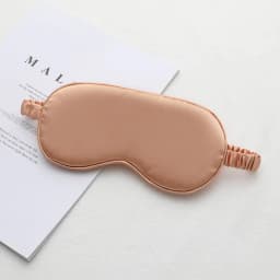 image-New double-sided imitation silk sleep eye mask shading elastic strap travel eye mask summer breathable beauty eye mask