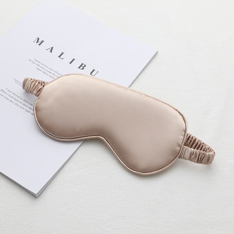 image-New double-sided imitation silk sleep eye mask shading elastic strap travel eye mask summer breathable beauty eye mask