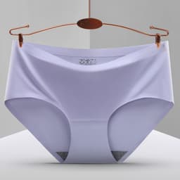 image-Women's High-Waist Nylon Briefs - Light Purple XXL