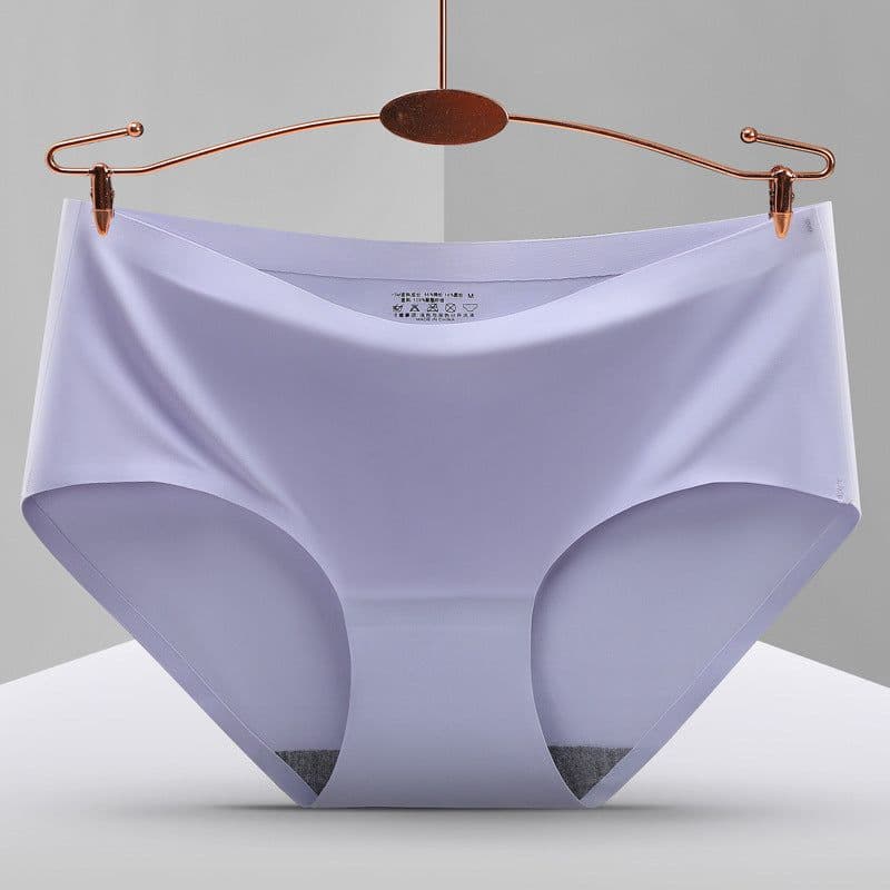 image-Women's High-Waist Nylon Briefs - Light Purple XXL