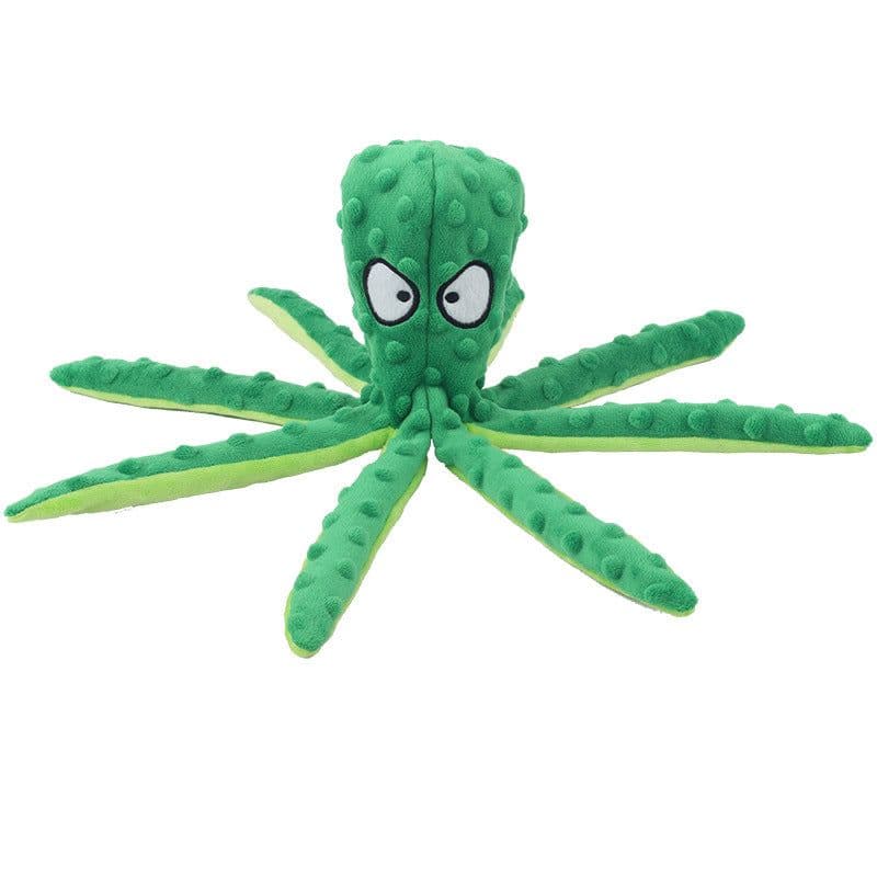 image-Octopus Plush Toy - Puzzle Bite Resistant Pet Dog Toy for Cats and Dogs