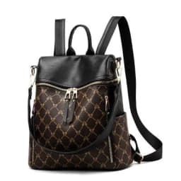 image-High Quality Anti-theft PU Backpack For Young Ladies