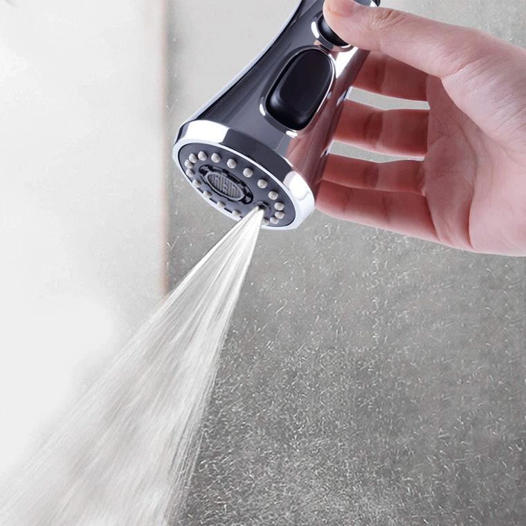 image-Pull-out Kitchen Faucet Shower - Modern Minimalist