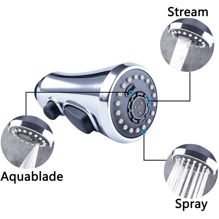 image-Pull-out Kitchen Faucet Shower - Modern Minimalist