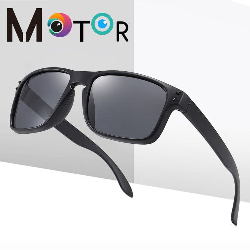 image-MOTOR Polarized Sunglasses - Gray Red UV400