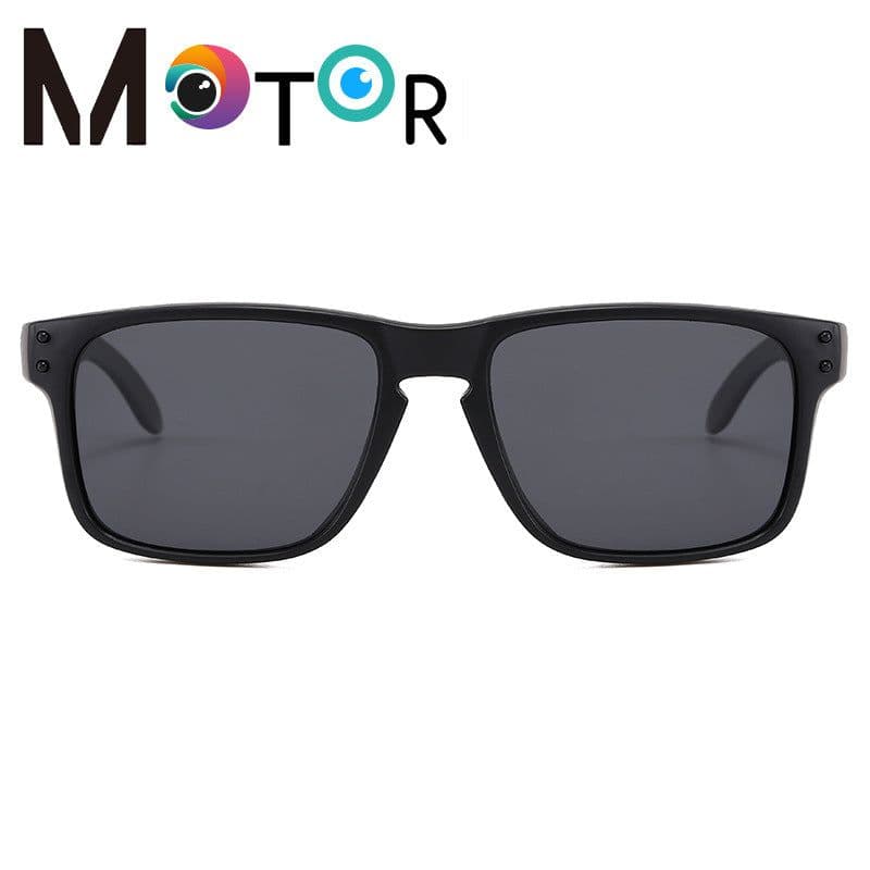 image-MOTOR Polarized Sunglasses - Gray Red UV400