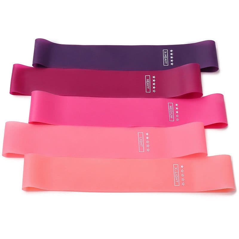 image-Latex Resistance Bands Set 5 Pack - Yoga Exercise