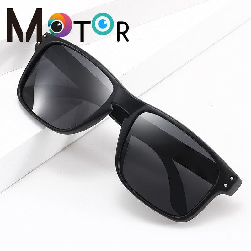 image-MOTOR Polarized Sunglasses - Gray Red UV400