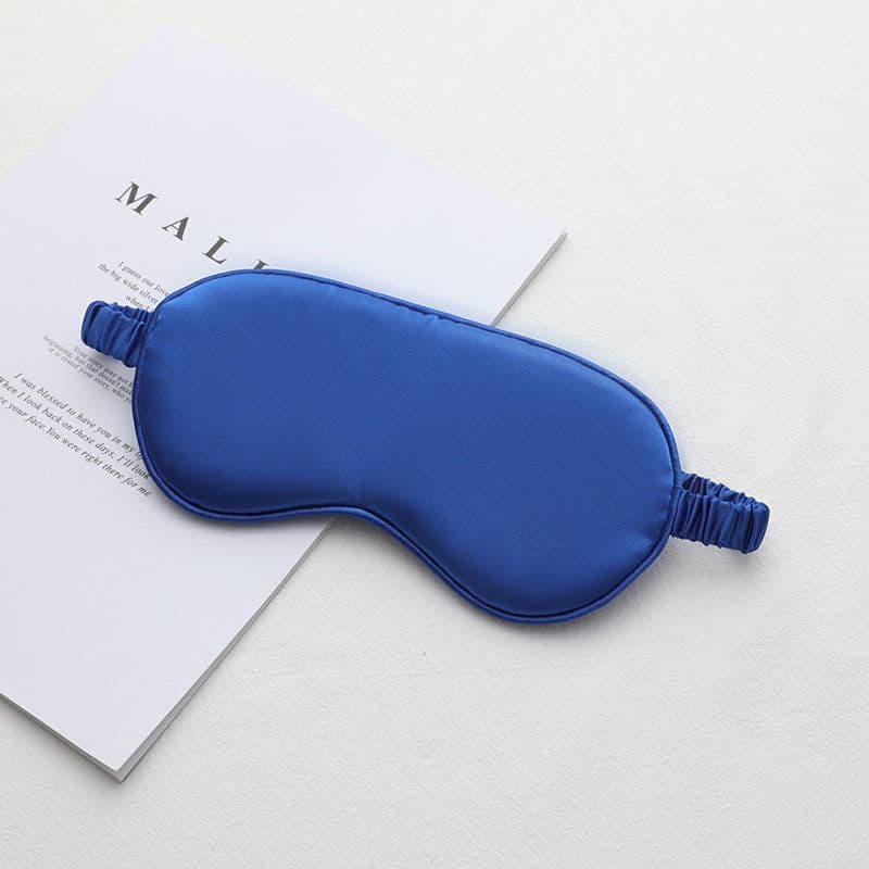 image-New double-sided imitation silk sleep eye mask shading elastic strap travel eye mask summer breathable beauty eye mask