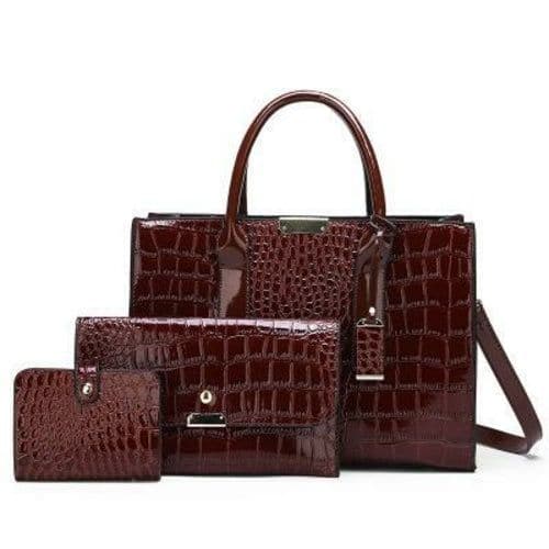image-Solid Color Three-Piece Young Lady's Messenger Bag