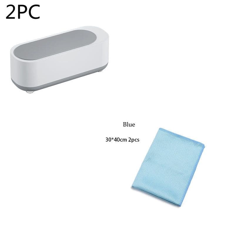 image-Ultrasonic Cleaning Machine High Frequency Vibration Wash Cleaner Washing Jewelry Glasses Watch Ring Dentures Cleaner