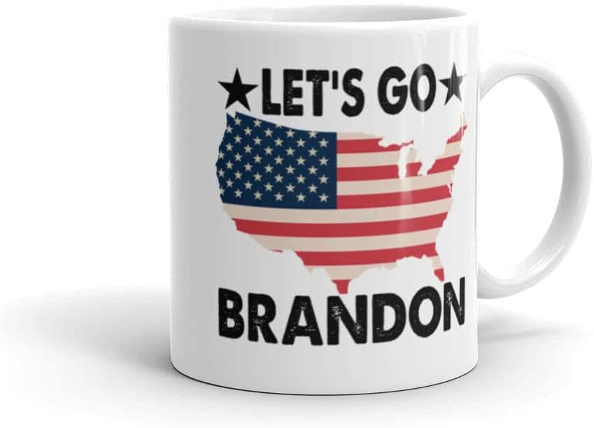 image-Let's Go Brandon Ceramic Coffee Mark Cup Tea Water Cup English