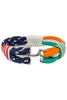 image-Ireland - United States Of America Flag Anchor Bracelet