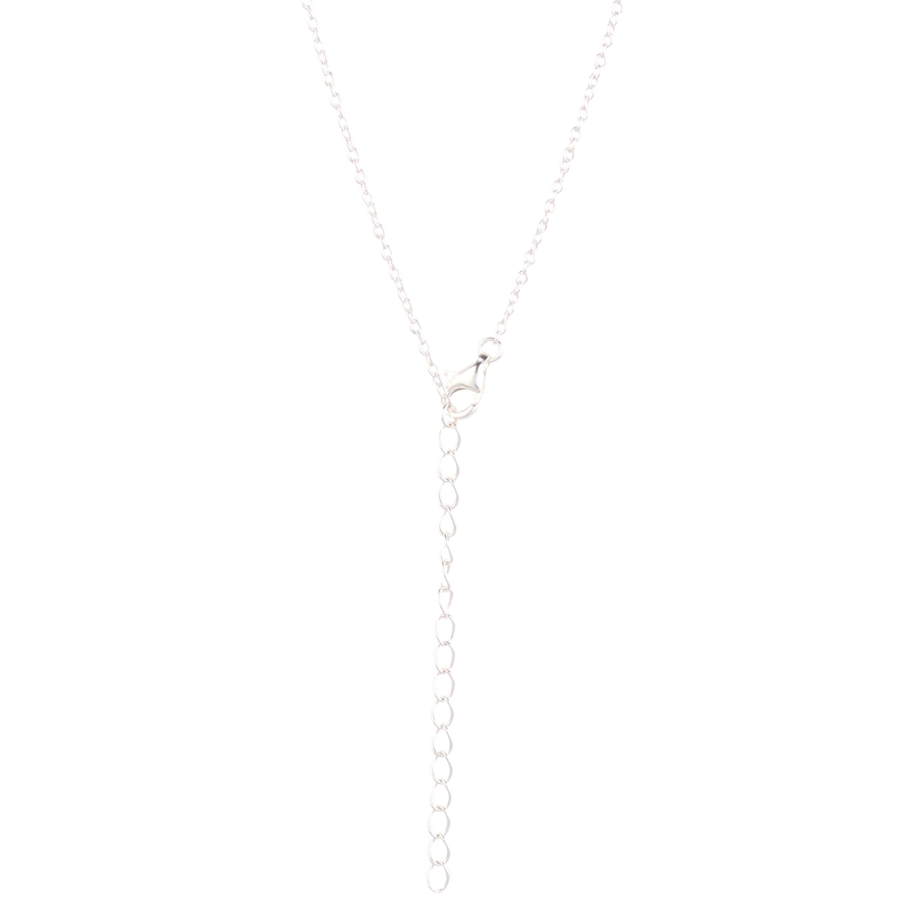 image-925 Sterling Silver Necklace Red Heart Pendant