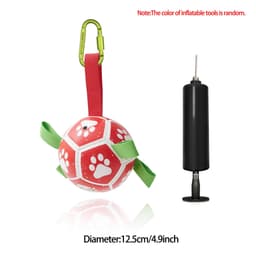 image-Interactive Dog Football Toy Soccer Ball Inflated Training Toy For Dogs Outdoor Border Collie Balls For Large Dogs Pet Supplies