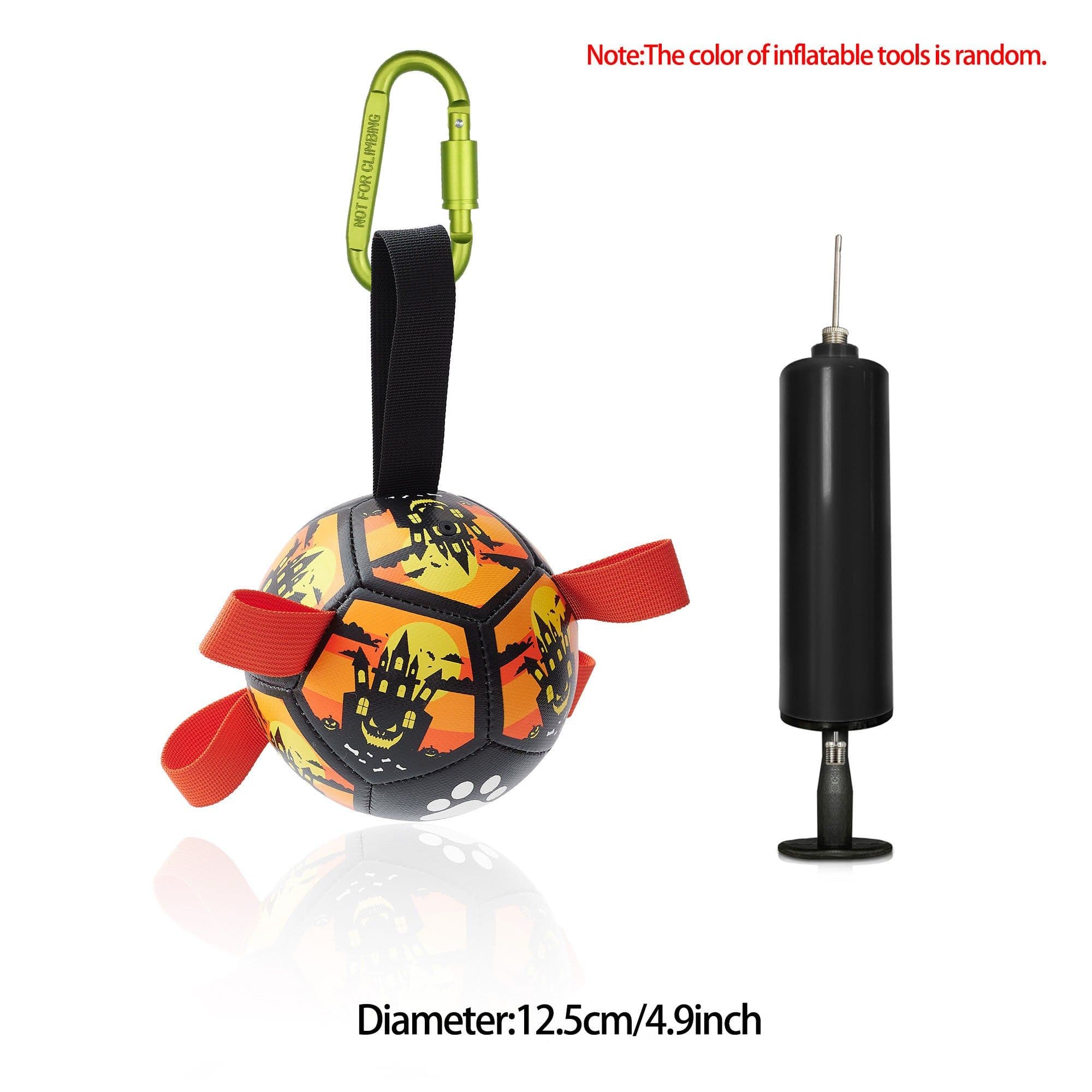 image-Interactive Dog Football Toy Soccer Ball Inflated Training Toy For Dogs Outdoor Border Collie Balls For Large Dogs Pet Supplies