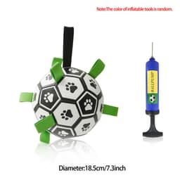 image-Interactive Dog Football Toy Soccer Ball Inflated Training Toy For Dogs Outdoor Border Collie Balls For Large Dogs Pet Supplies