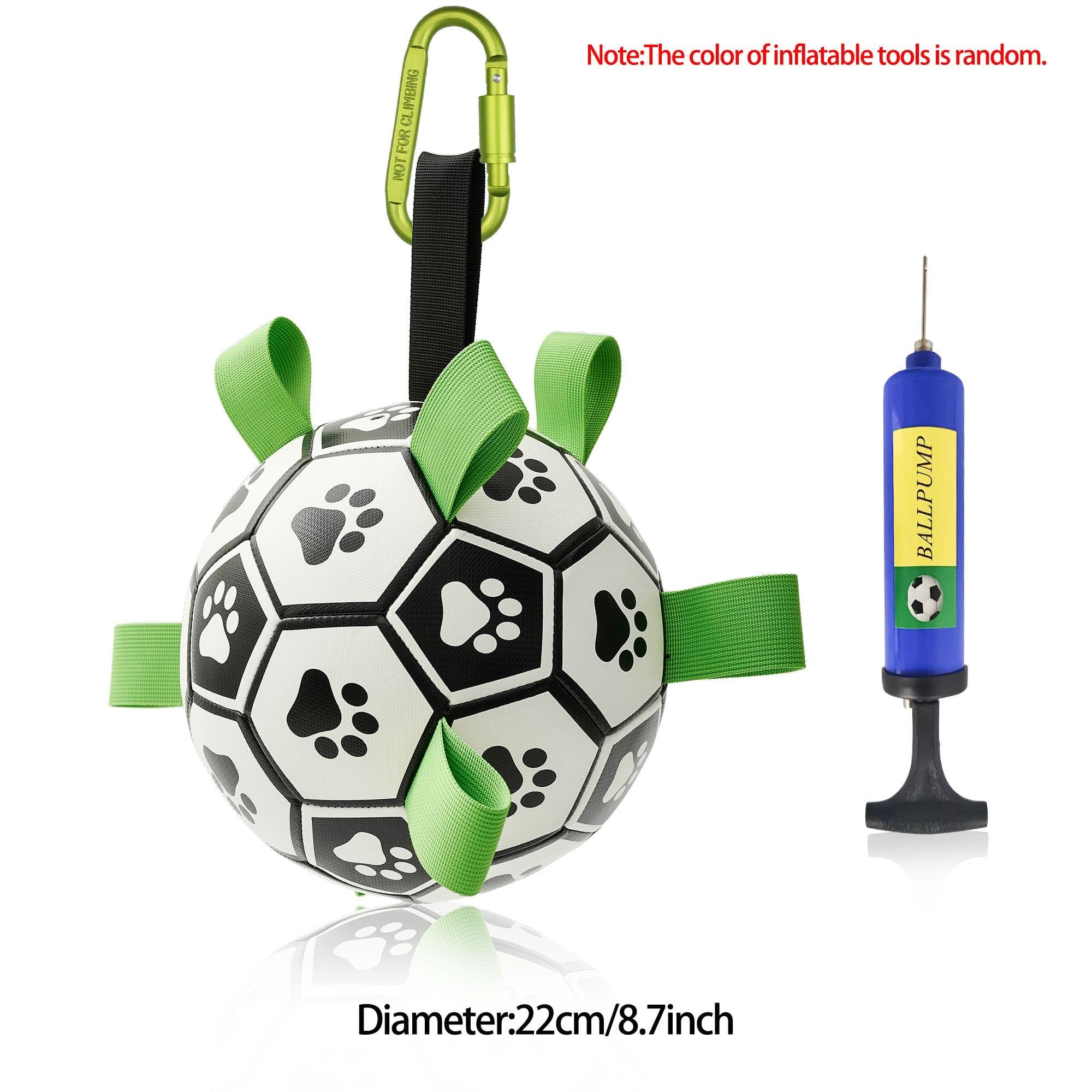 image-Interactive Dog Football Toy Soccer Ball Inflated Training Toy For Dogs Outdoor Border Collie Balls For Large Dogs Pet Supplies