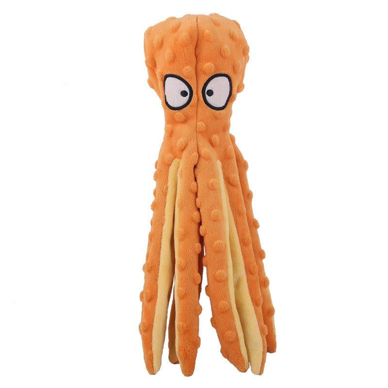 image-Octopus Plush Toy - Puzzle Bite Resistant Pet Dog Toy for Cats and Dogs