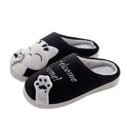 image-Cotton Slippers Lucky Cat Women Brown Size 44-45